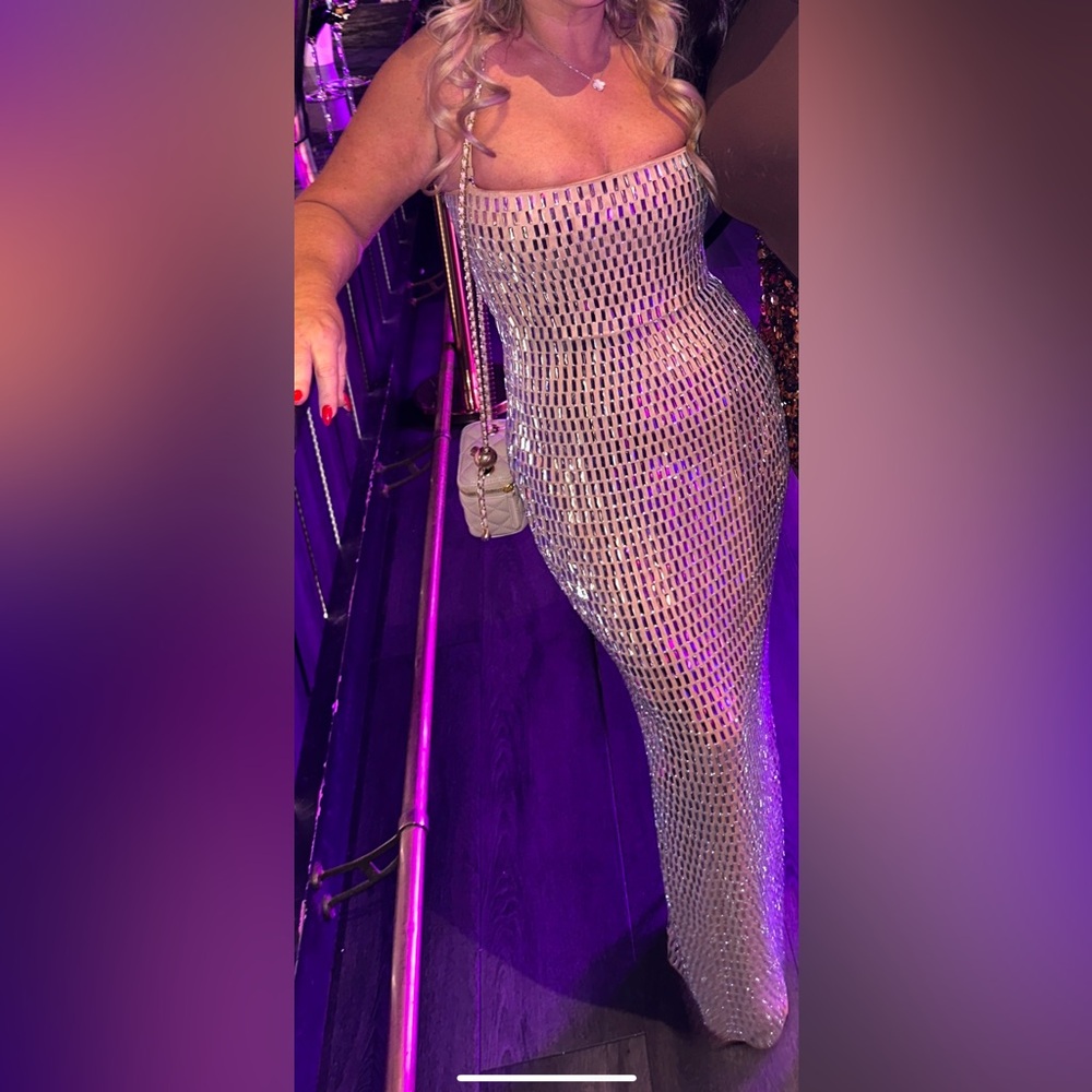 Oh Polly Amaya embellished dress